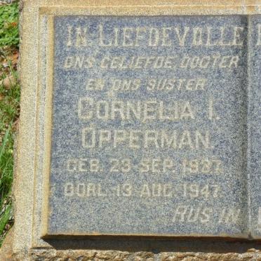 OPPERMAN Cornelia I. 1937-1947