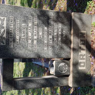 ORTON Samuel 1888-1959 &amp; Elizabeth Margaretha 1896-1973