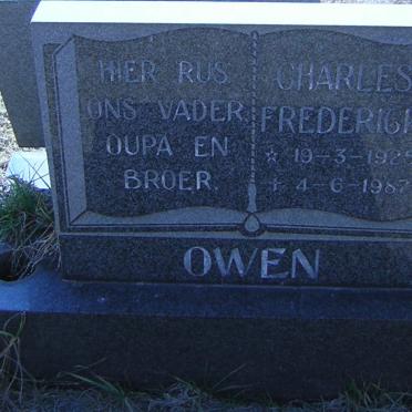 OWEN Charles Frederick 1925-1987