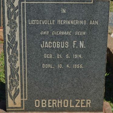 OBERHOLZER Jacobus F.N. 1914-1955
