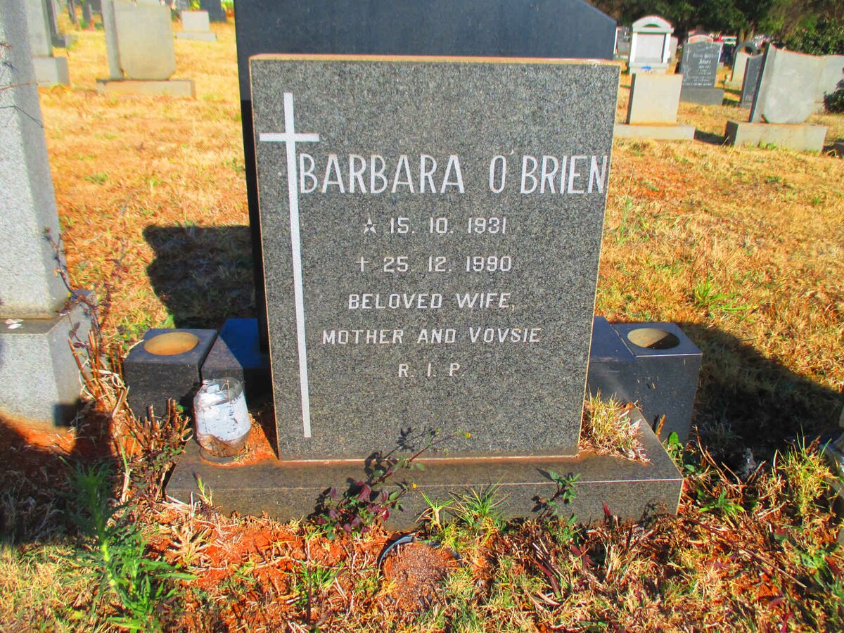O'BRIEN Barbara 1931-1990