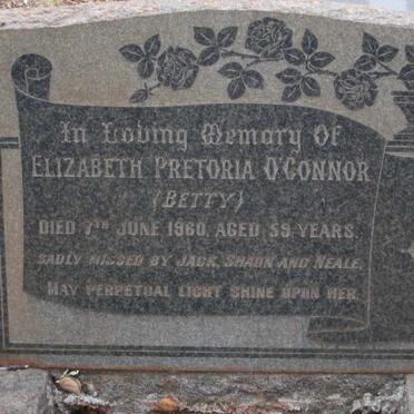 O'CONNOR Elizabeth Pretoria -1960