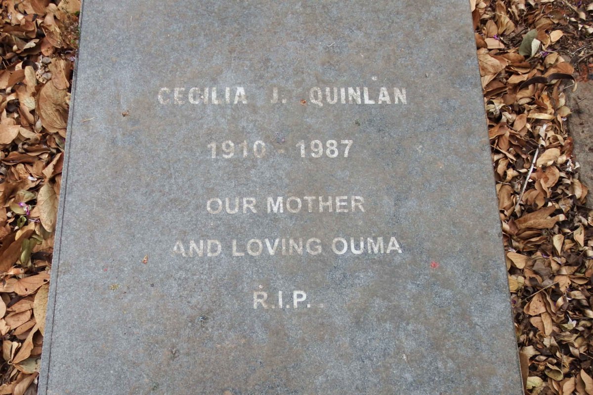 QUINLAN Sylvester C. 1907-1961 &amp; Cecilia J. 1910-1987