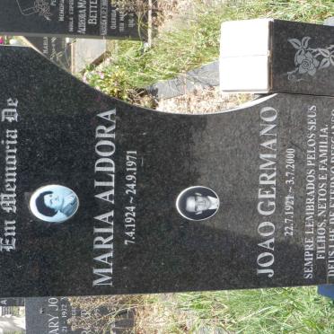 QUINTAL Joao Germano, de 1921-2000 &amp; Maria Aldora 1924-1971