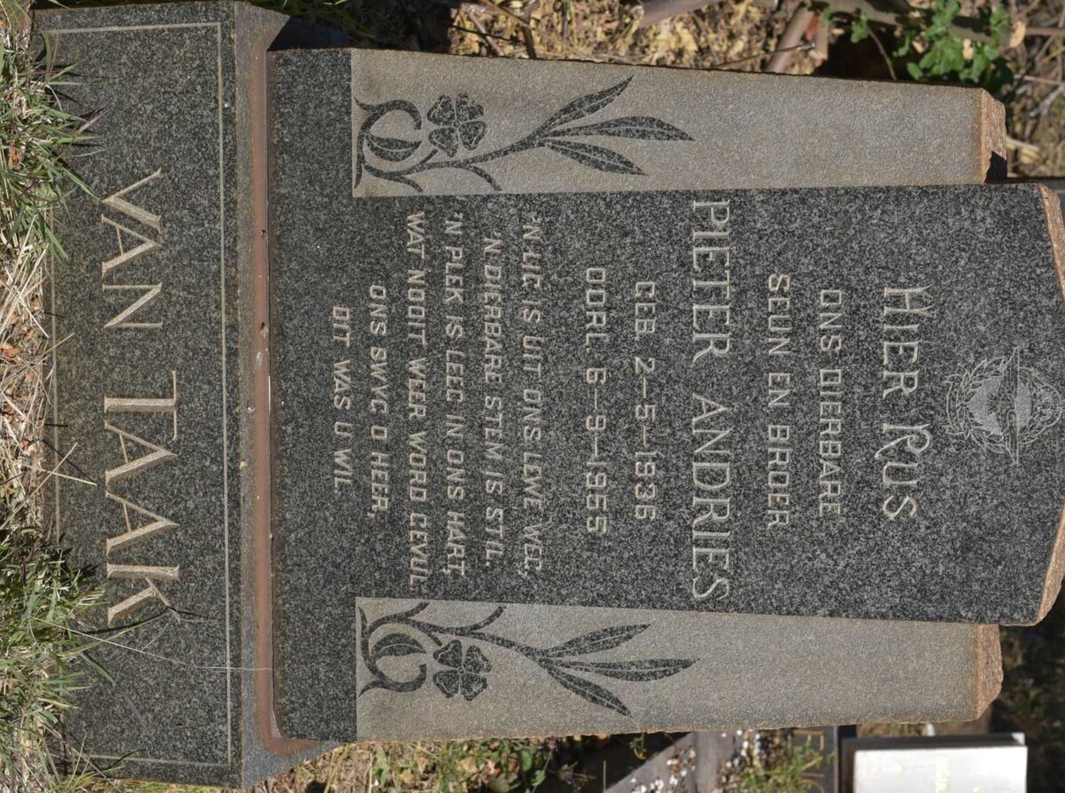 TAAK Pieter Andries, van 1936-1955