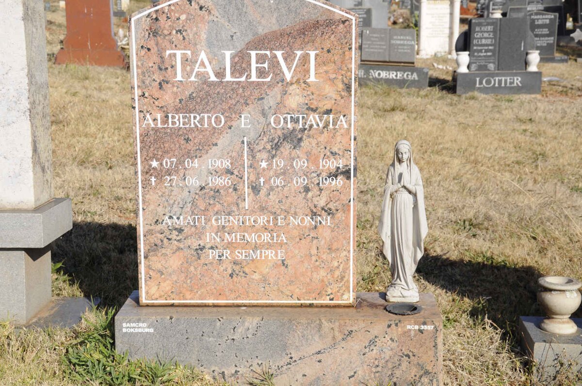 TALEVI Alberto 1908-1986 &amp; Ottavia 1904-1996