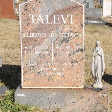 TALEVI Alberto 1908-1986 &amp; Ottavia 1904-1996