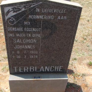 TERBLANCHE Salomon Johannes 1900-1978