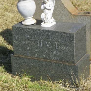 THOMAS Jeanette H.M. 1918-1979