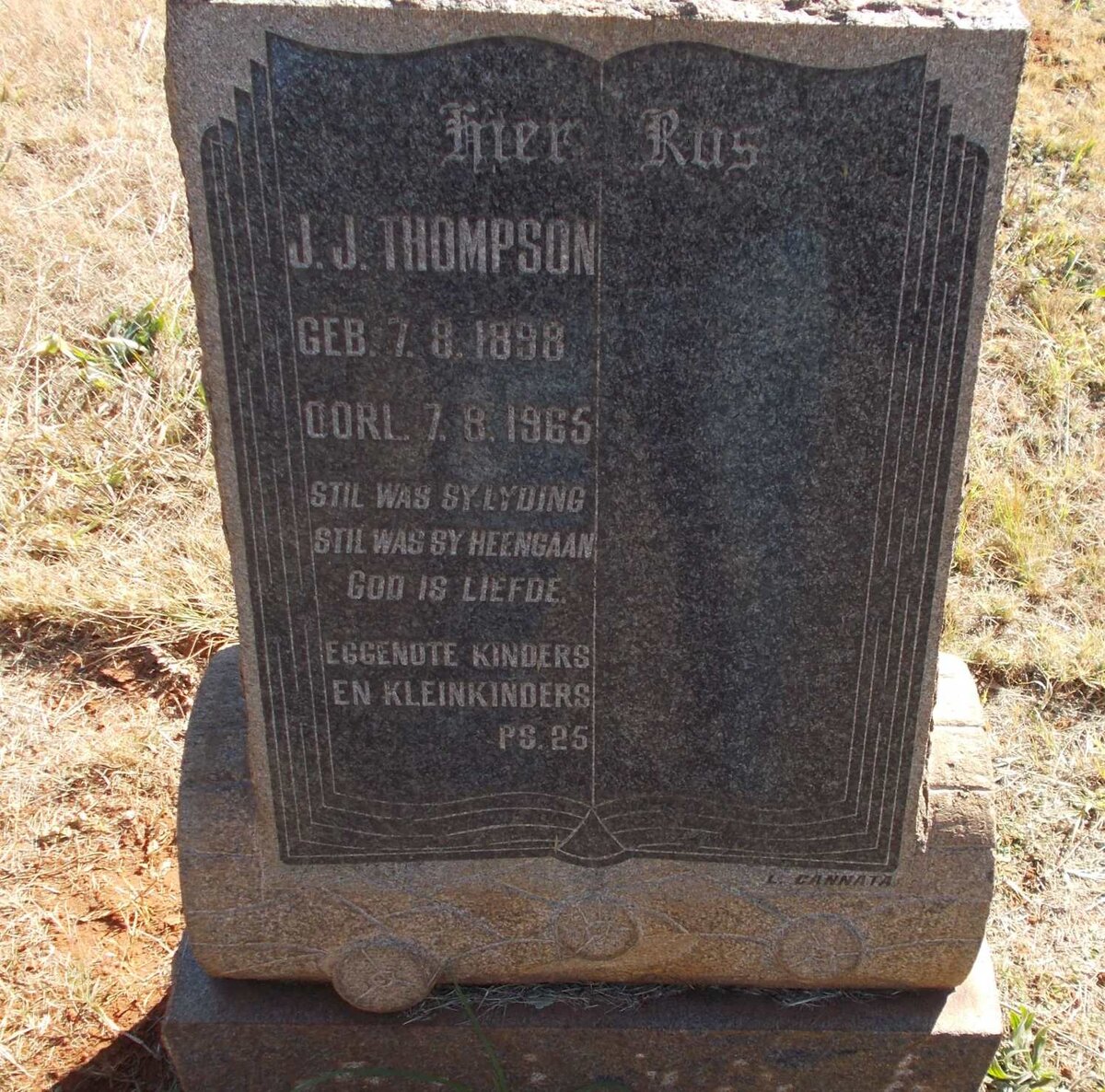 THOMPSON J.J. 1898-1965