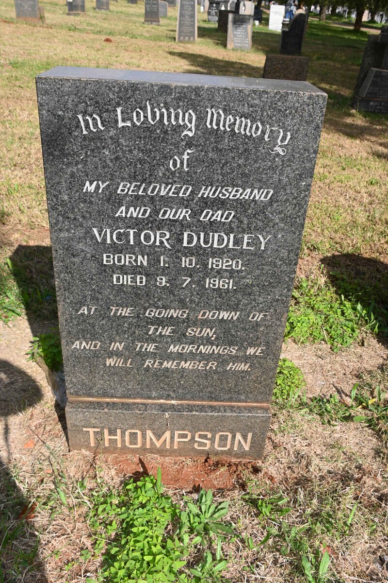THOMPSON Victor Dudley 1920-1961