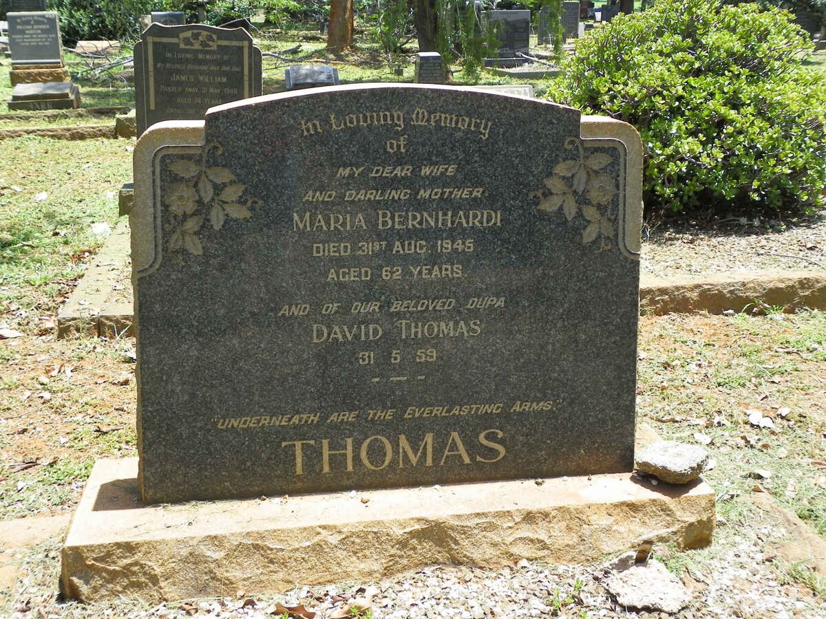 THOMAS David -1959 &amp; Maria Bernhardi -1945