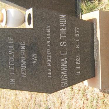 THERON Susanna E.S. 1925-1977