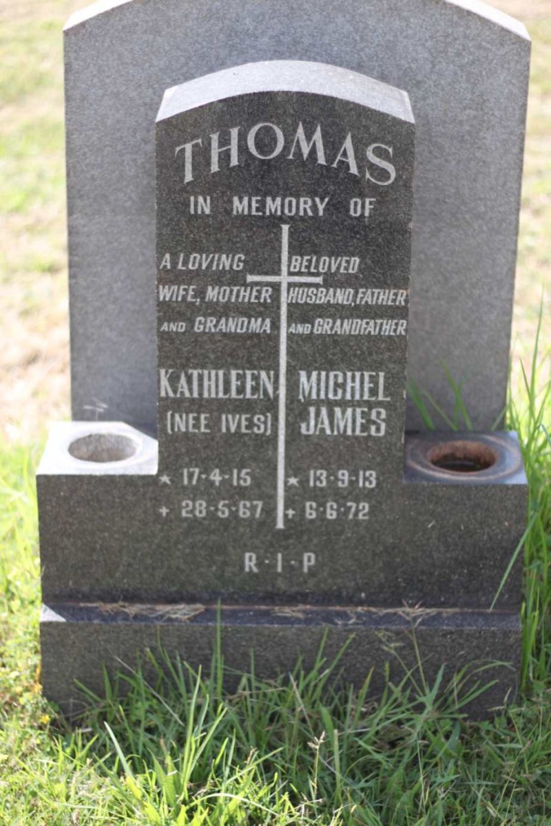 THOMAS Michael James 1913-1972 &amp; Kathleen IVES 1915-1967