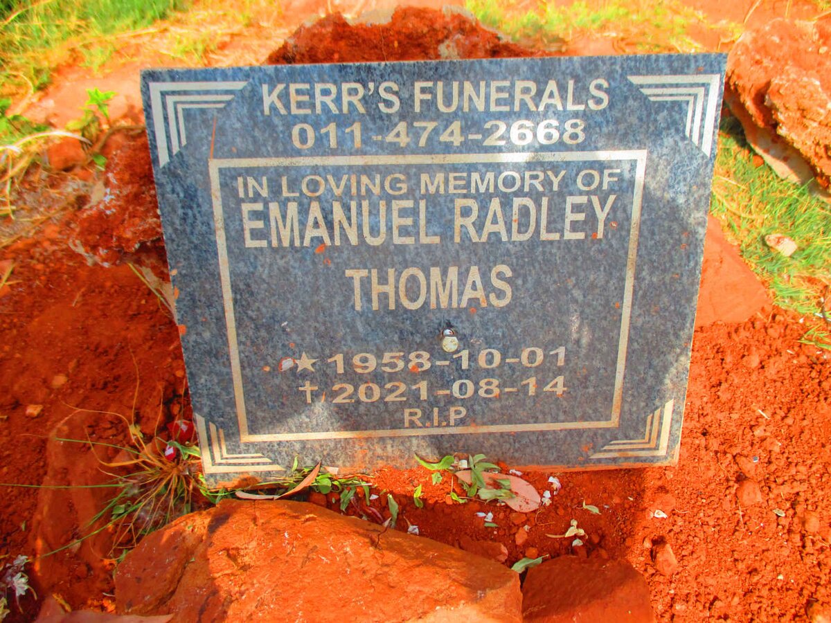 THOMAS Emanuel Radley 1958-2021