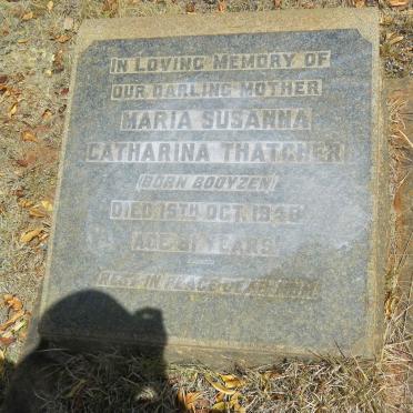 THATCHER Maria Susanna Catharina nee BOOYZEN -1948