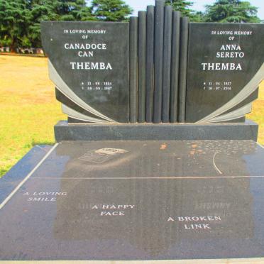 THEMBA Candoce Can 1924-1967 &amp; Anna Sereto 1927-2014