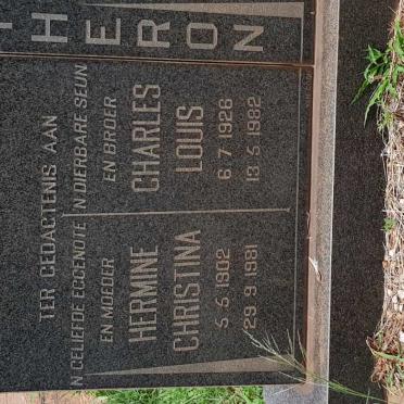 THERON Hermine Christina 1902-1981 :: THERON Charles Louis 1926-1982