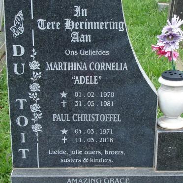 TOIT Marthina Cornelia, du 1970-1981:: DU TOIT Paul Christoffel 1971-2016