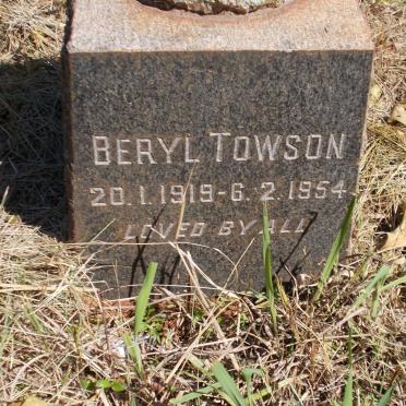 TOWSON Beryl 1919-1954