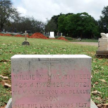 TOWEEL Willie M.W. 1972-1972