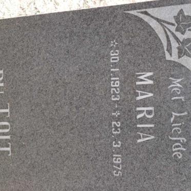 TOIT Maria, du 1923-1975