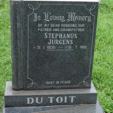 TOIT Stephanus Jurgens, du 1930-1981