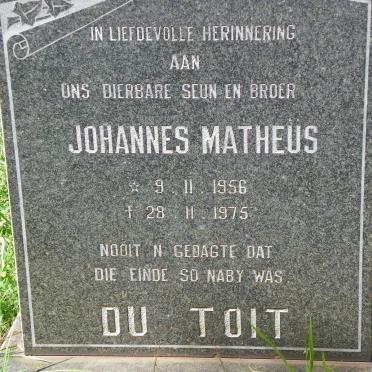 TOIT Johannes Matheus, du 1956-1975