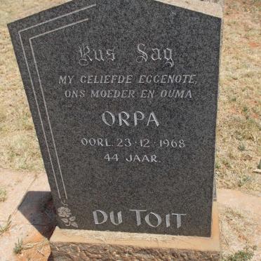TOIT Orpa, du -1968