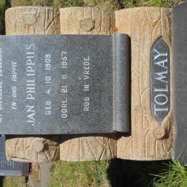 TOLMAY Jan Philippus 1909-1957 &amp; Johanna Jeanetta 1913-1993