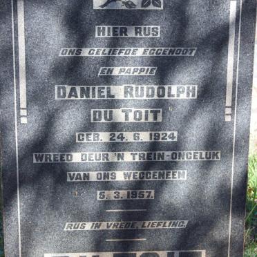 TOIT Daniel Rudolph, du 1924-1957