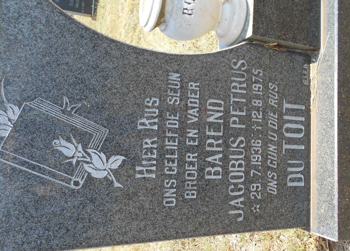 TOIT Barend Jacobus Petrus, du 1936-1975