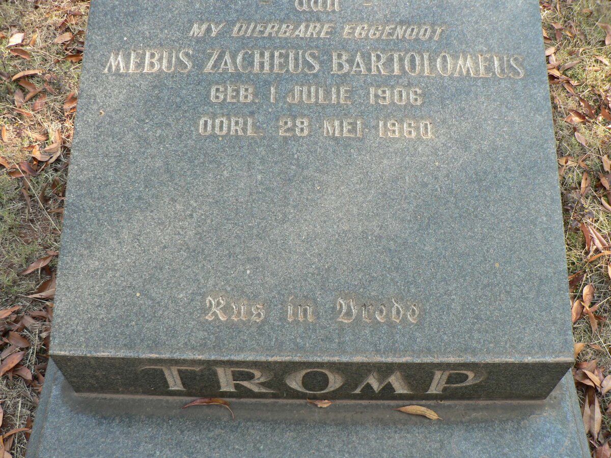 TROMP Mebus Zacheus Bartolomeus 1906-1960