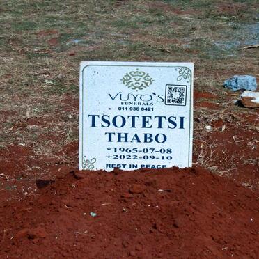 TSOTETSI Thabo 1965-2022