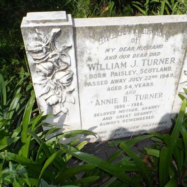 TURNER William J. -1949 &amp; Annie B. 1899-1988