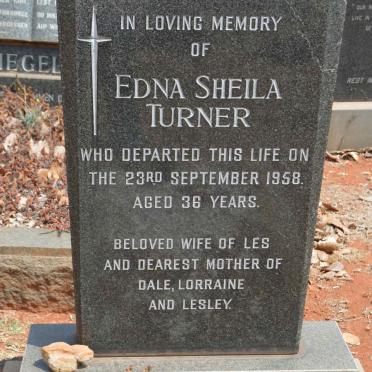 TURNER Edna Sheila -1958