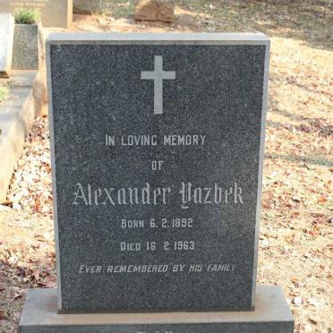 YAZBEK Alexander 1892-1963