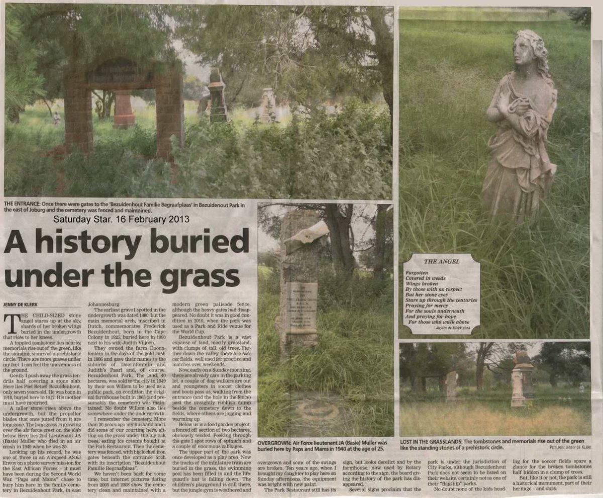 6. Bezuidenhout family cemetery