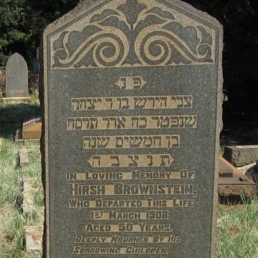 BROWNSTEIN Hirsh -1908