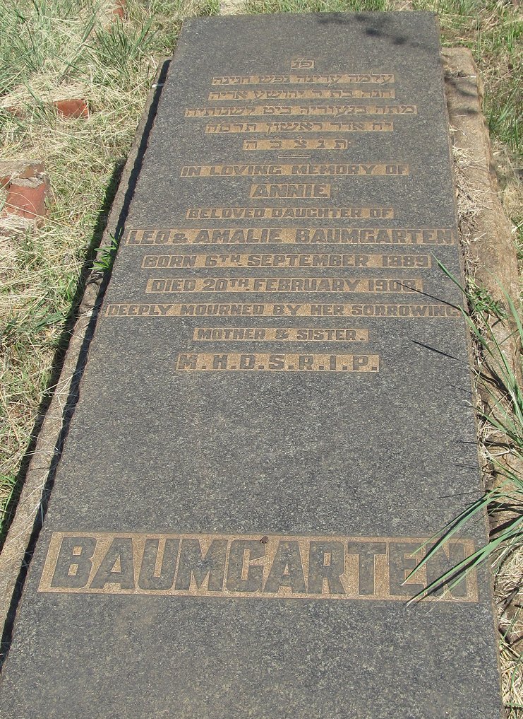 BAUMGARTEN Annie 1899-1908