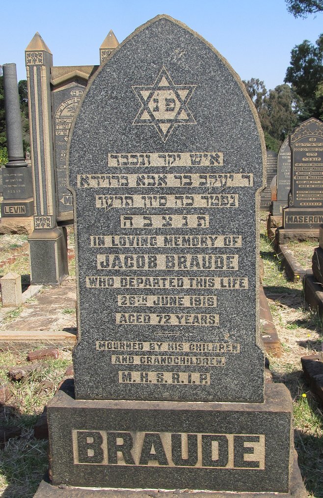 BRAUDE Jacob -1916