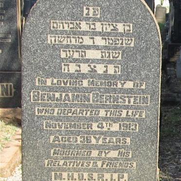 BERNSTEIN Benjamin -1913