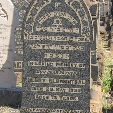 BLUMENTHAL Henry -1920