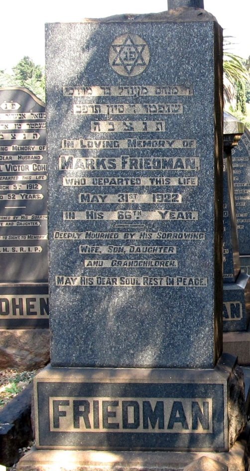 FRIEDMAN Marks -1922