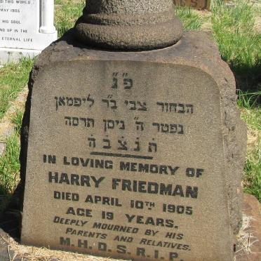 FRIEDMAN Harry -1905