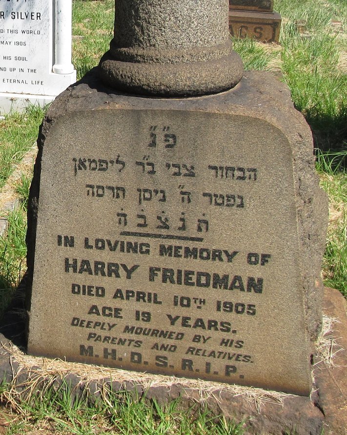 FRIEDMAN Harry -1905