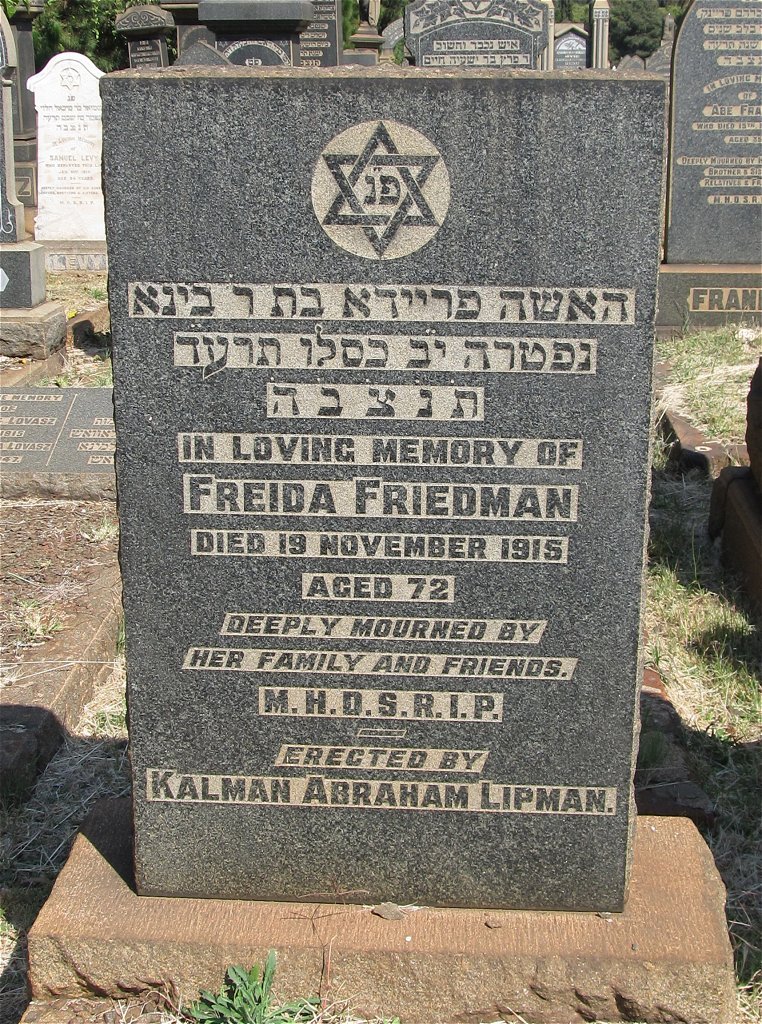 FRIEDMAN Freida -1915