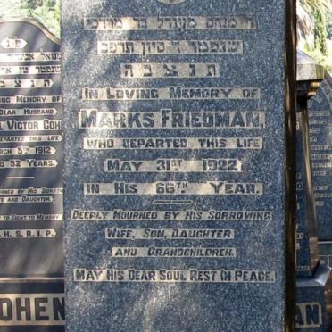 FRIEDMAN Marks -1922