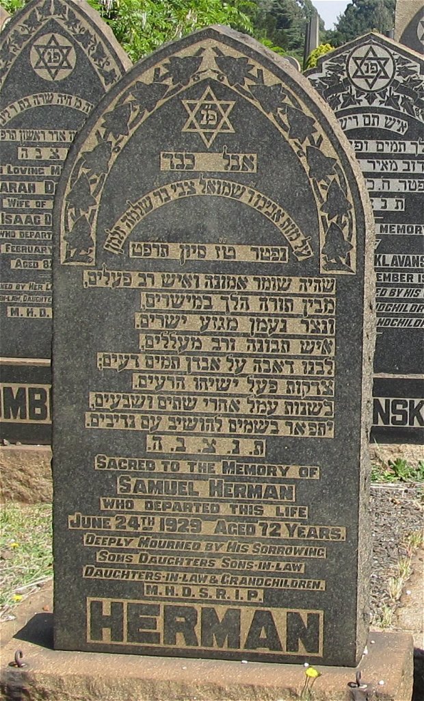HERMAN Samuel -1929