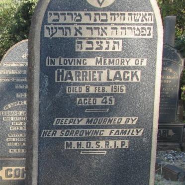 LACK Harriet -1916